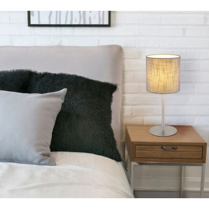 Globo - Bordslampa 1xE27/40W/230V grå