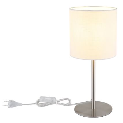 Globo - Bordslampa 1xE27/40W/230V vit