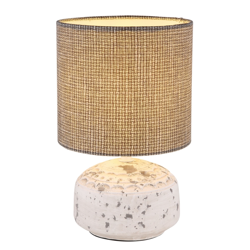 Globo - Bordslampa 1xE14/40W/230V grå/keramik