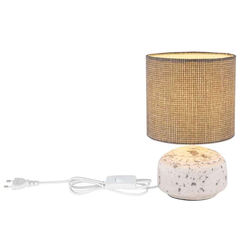 Globo - Bordslampa 1xE14/40W/230V grå/keramik