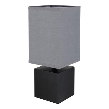 Globo 21628ALU - Bordslampa VALENTINO 1xE27/7W/230V svart/antracit
