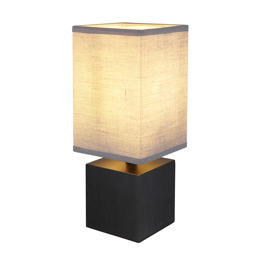 Globo 21628ALU - Bordslampa VALENTINO 1xE27/7W/230V svart/antracit