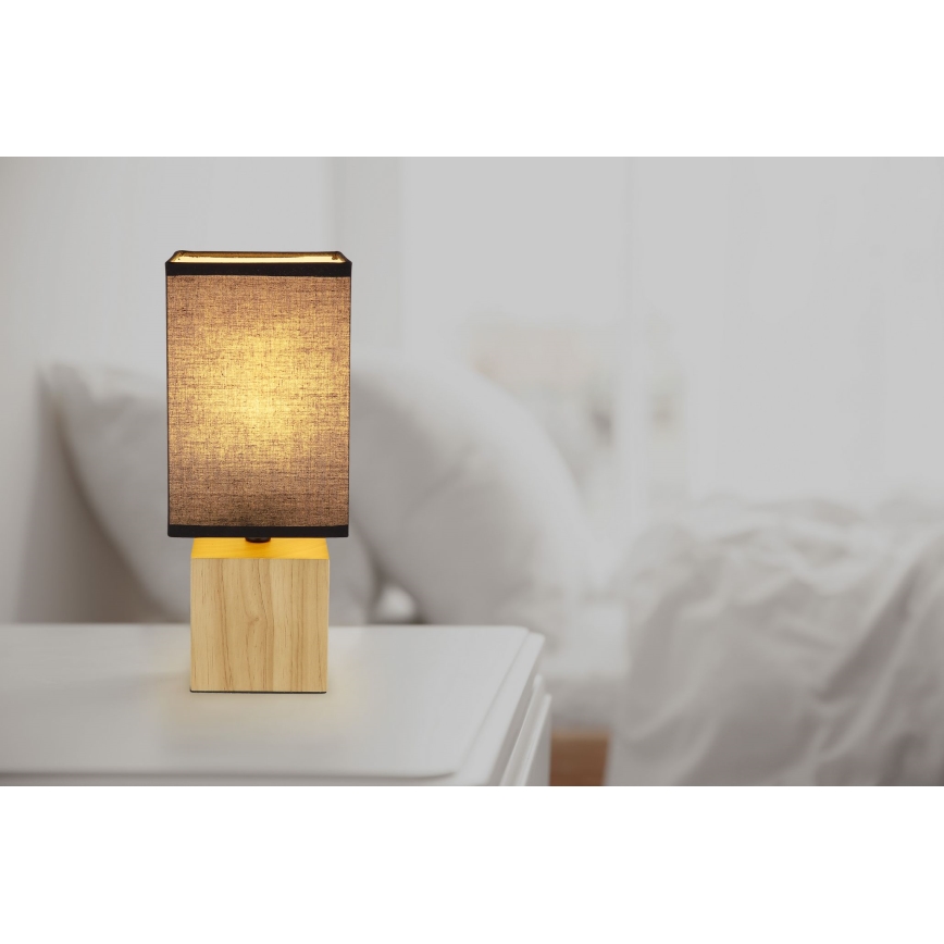 Globo - Bordslampa 1xE27/7W/230V svart/brun