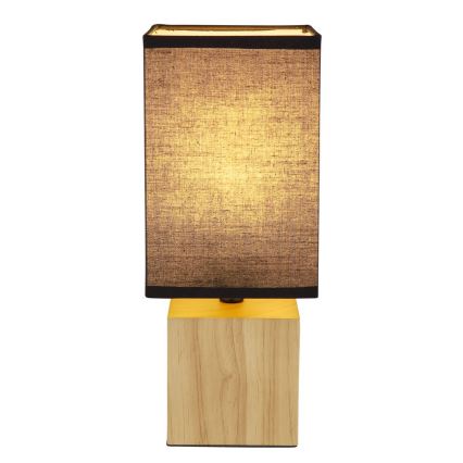 Globo - Bordslampa 1xE27/7W/230V svart/brun