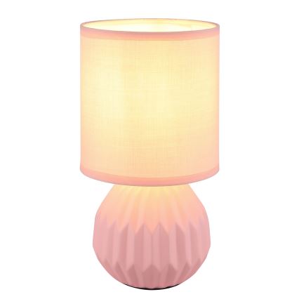 Globo - Bordslampa 1xE14/40W/230V rosa