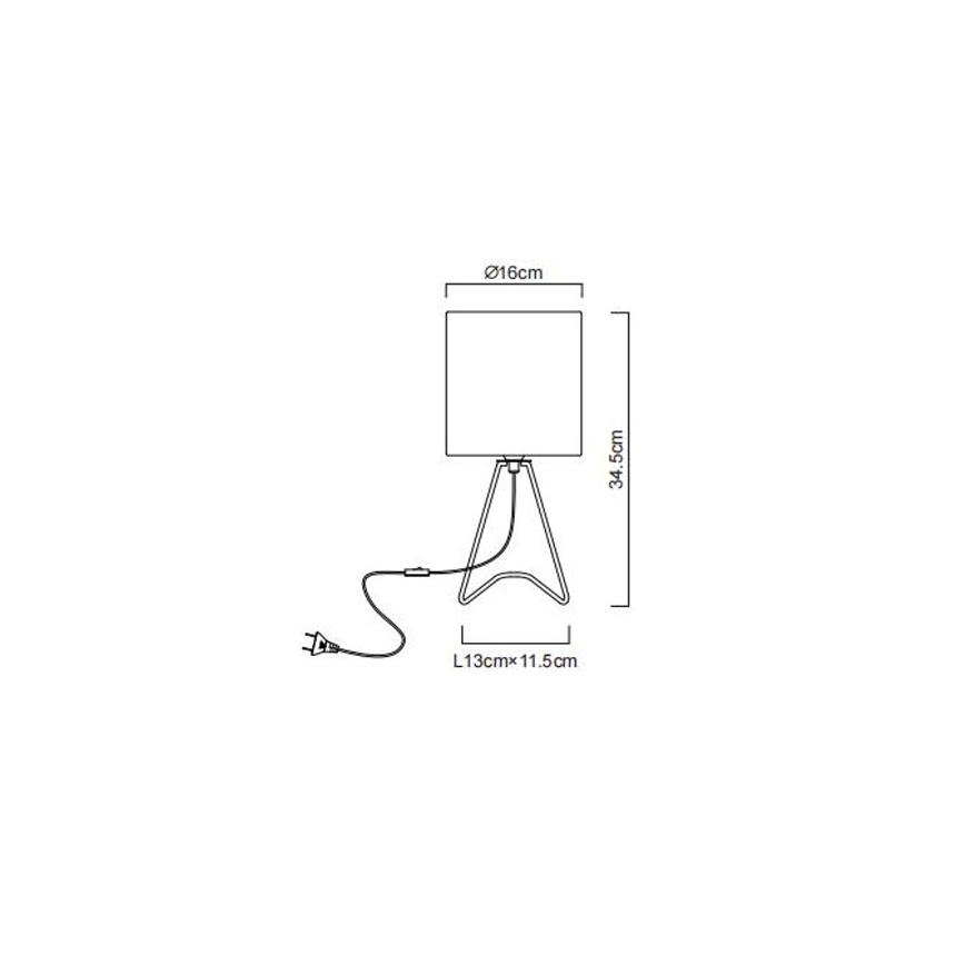 Globo - Bordslampa 1xE14/40W/230V svart