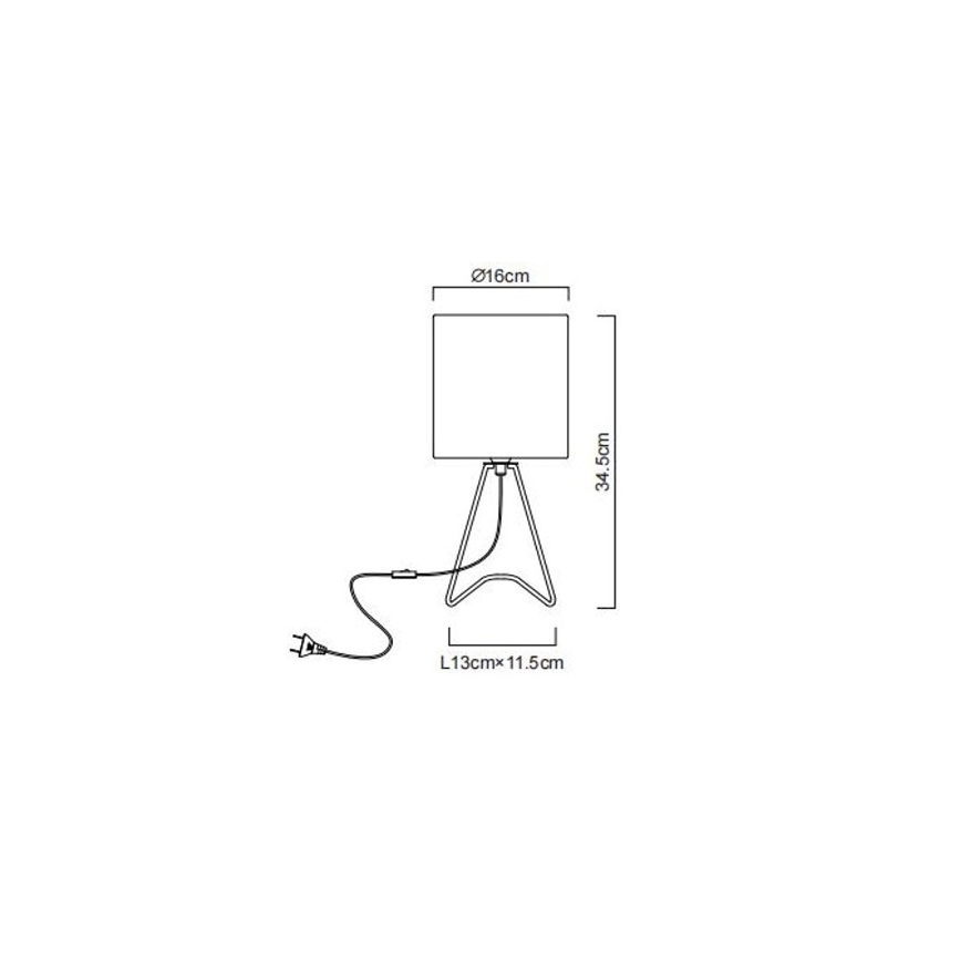 Globo - Bordslampa 1xE14/40W/230V vit