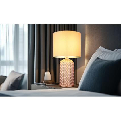 Globo - Bordslampa 1xE27/60W/230V beige