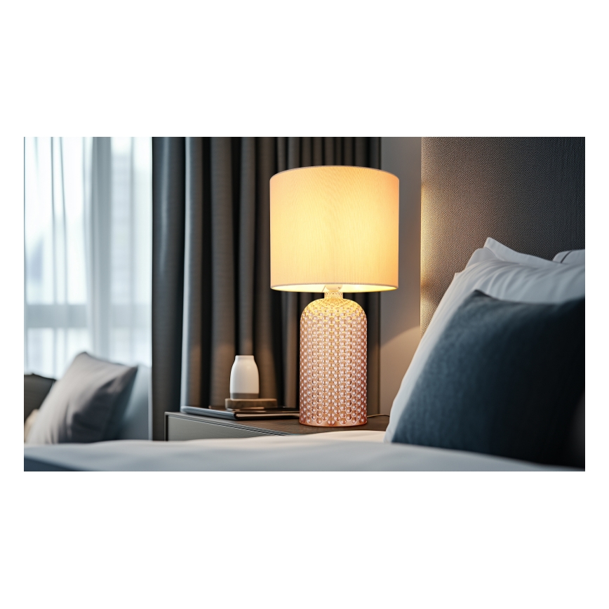 Globo - Bordslampa 1xE27/60W/230V beige