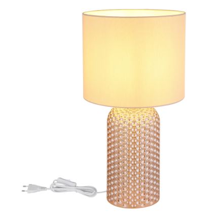 Globo - Bordslampa 1xE27/60W/230V beige