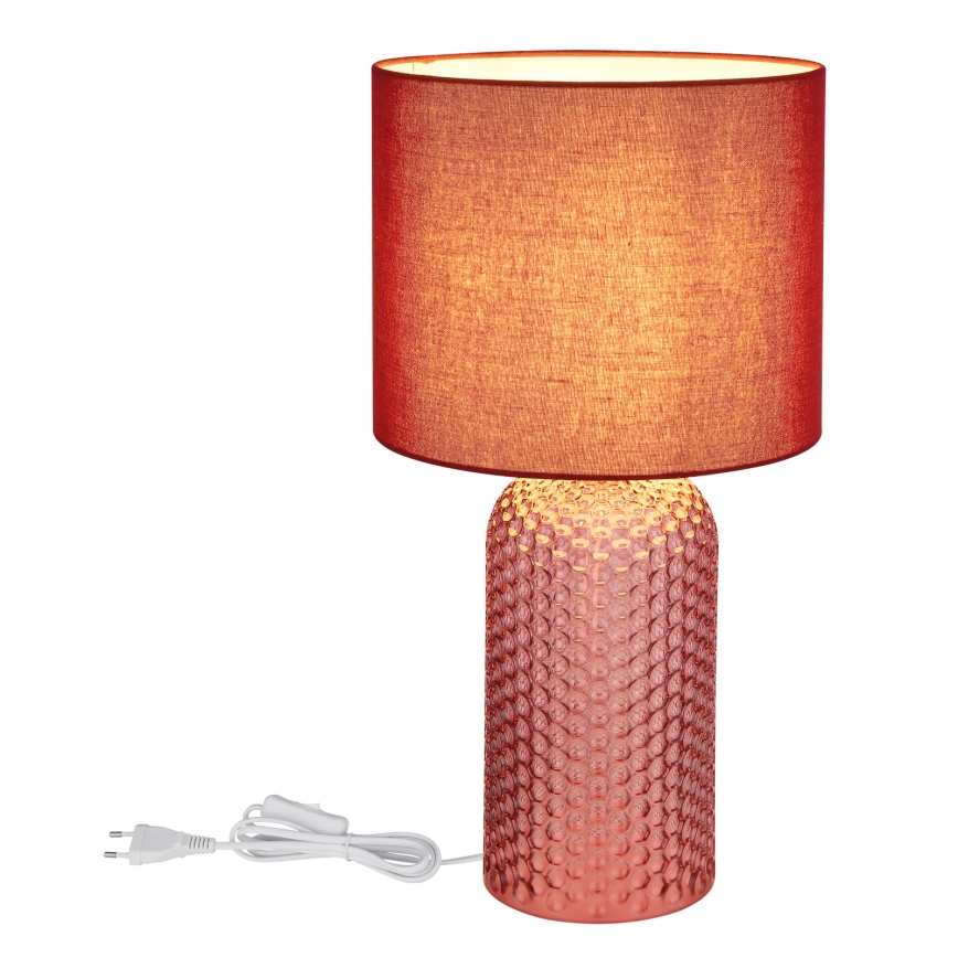 Globo - Bordslampa 1xE27/60W/230V röd