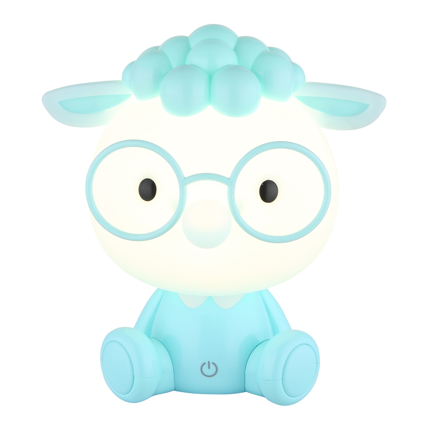 Globo - LED Dimbart uppladdningsbart barnnattlampa LED/1W/5V 500 mAh blå