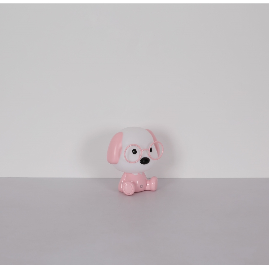 Globo - LED Dimbart uppladdningsbart barnnattlampa LED/1W/5V 500 mAh rosa