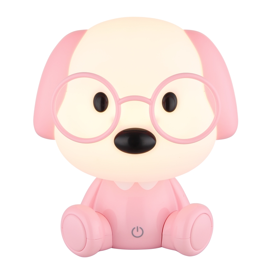 Globo - LED Dimbart uppladdningsbart barnnattlampa LED/1W/5V 500 mAh rosa