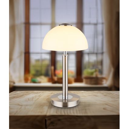 Globo - LED Dämpbar beröringsstyrd bordslampa LED/7W/230V 3000K matt krom