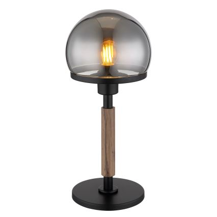 Globo - Bordslampa 1xE27/40W/230V svart/brun