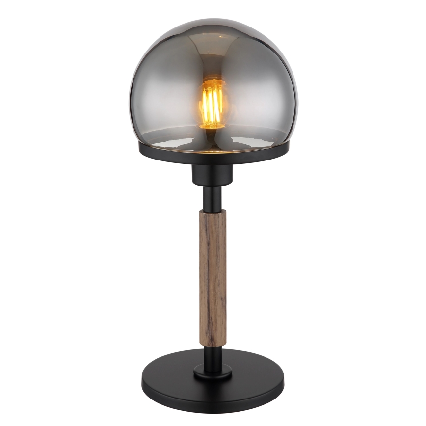 Globo - Bordslampa 1xE27/40W/230V svart/brun