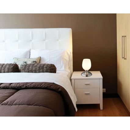 Globo - Bord beröring lampa 1xE14/25W/230V matt krom