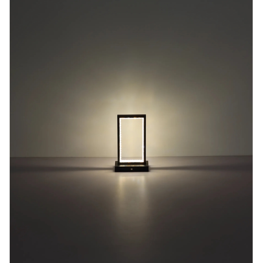 Globo - LED dimbar touchbordslampa LED/3W/3,7V 2700K/4000K/6500K 1800 mAh USB svart