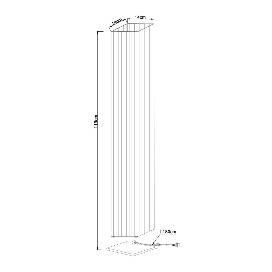 Globo 24662 - Golvlampa BAILEY 2xE27/40W/230V