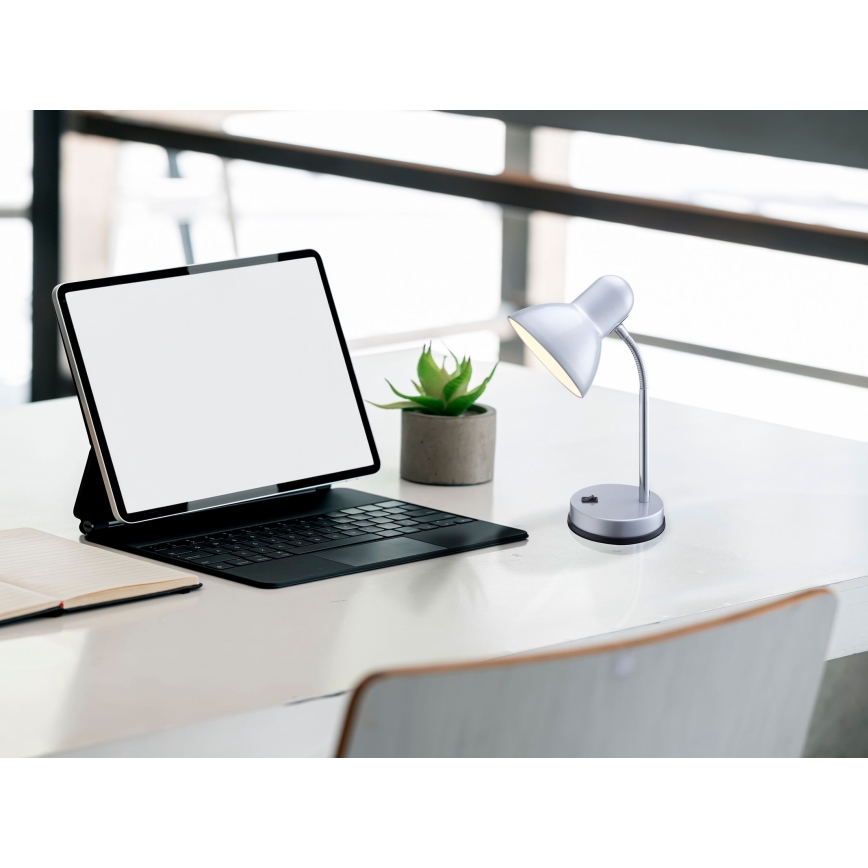 Globo - Bordslampa 1xE27/40W/230V silver