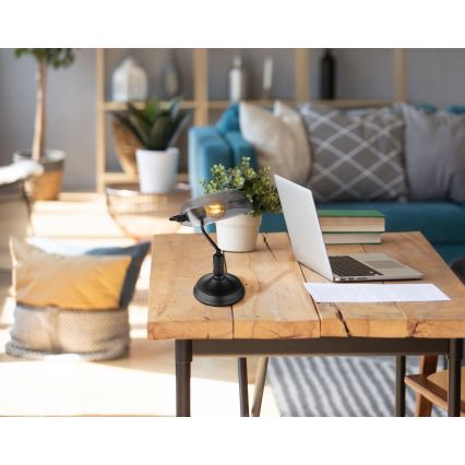 Globo - Bordslampa 1xE27/60W/230V svart