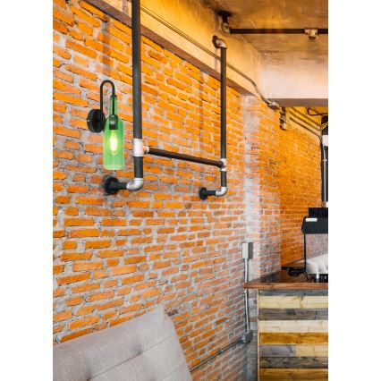 Globo 28048WG - Väggbelysning LEVITO 1xE27/8W/230V