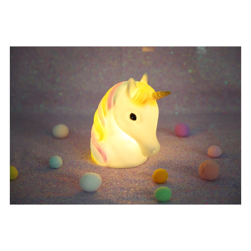 Globo - LED Barnnattlampa LED/1W/230/4,5V 3xAA Enhörning