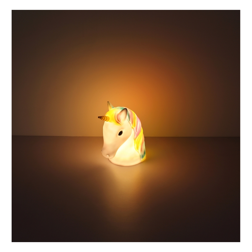 Globo - LED Barnnattlampa LED/1W/230/4,5V 3xAA Enhörning