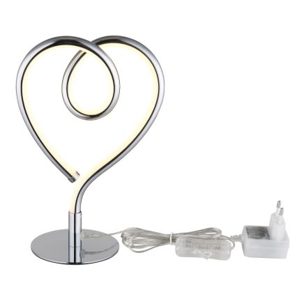 Globo - LED bordslampa LED/6W/230V skinande krom