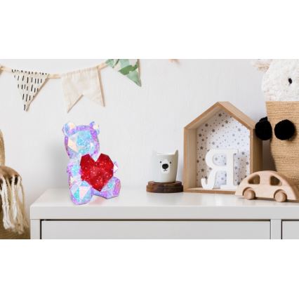 Globo - LED Bordsdekoration i presentförpackning LED/6W/5V USB björn