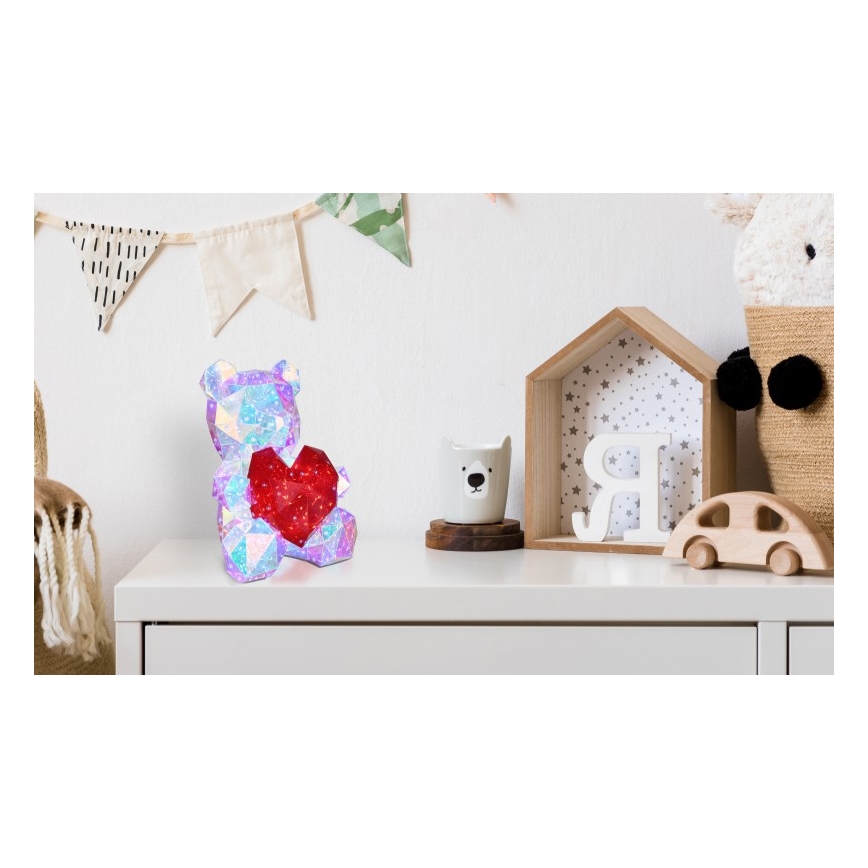 Globo - LED Bordsdekoration i presentförpackning LED/6W/5V USB björn