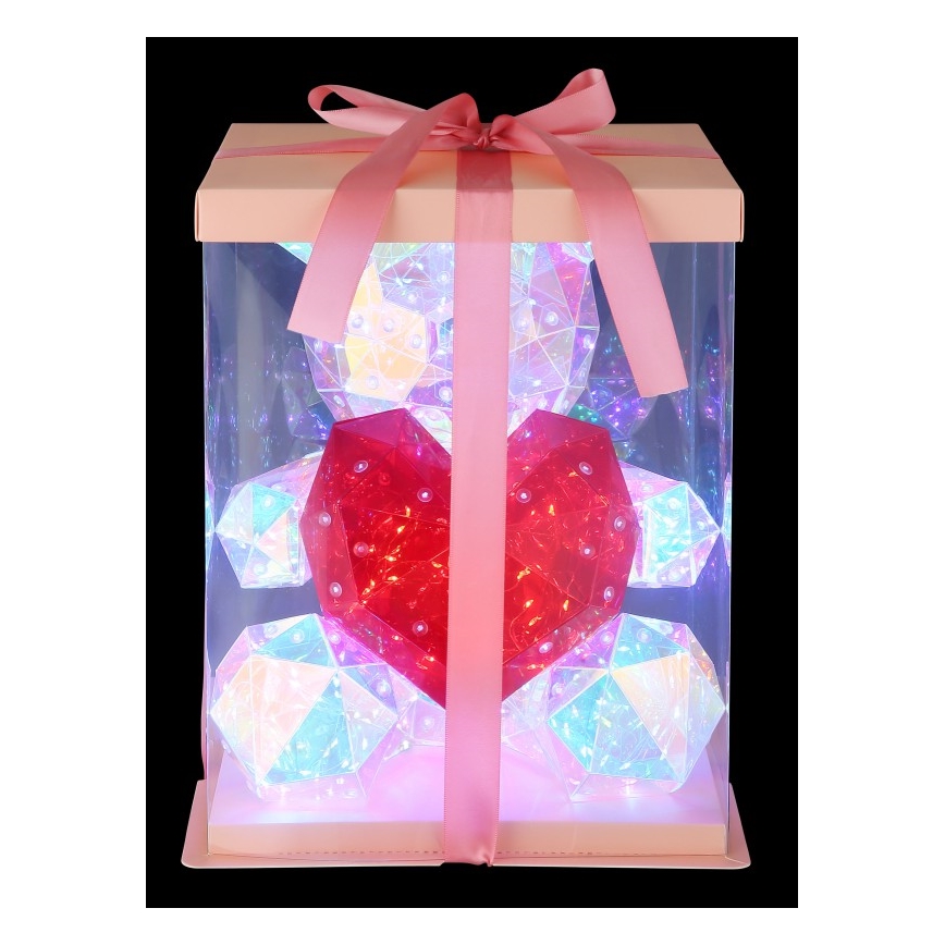 Globo - LED Bordsdekoration i presentförpackning LED/6W/5V USB björn