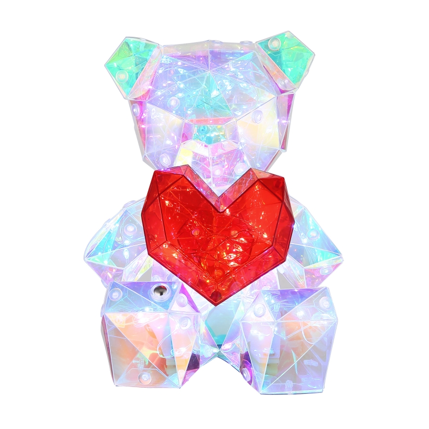 Globo - LED dimbar uppladdningsbar bordslampa LED/3W/5V 1200 mAh björn