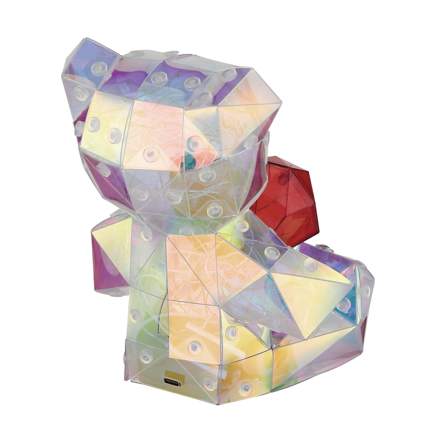 Globo - LED dimbar uppladdningsbar bordslampa LED/3W/5V 1200 mAh björn