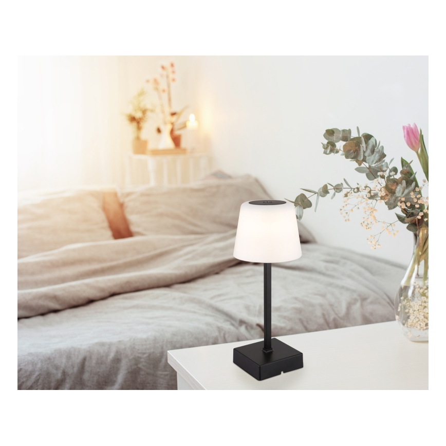 Globo - LED dimbar touchbordslampa LED/2W/5V 3000/4500/6500K 800 mAh svart