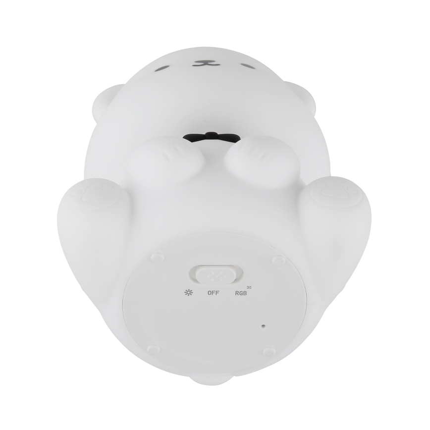 Globo - LED RGBW dimbar uppladdningsbar nattlampa för barn LED/1W/5V 1200 mAh björn