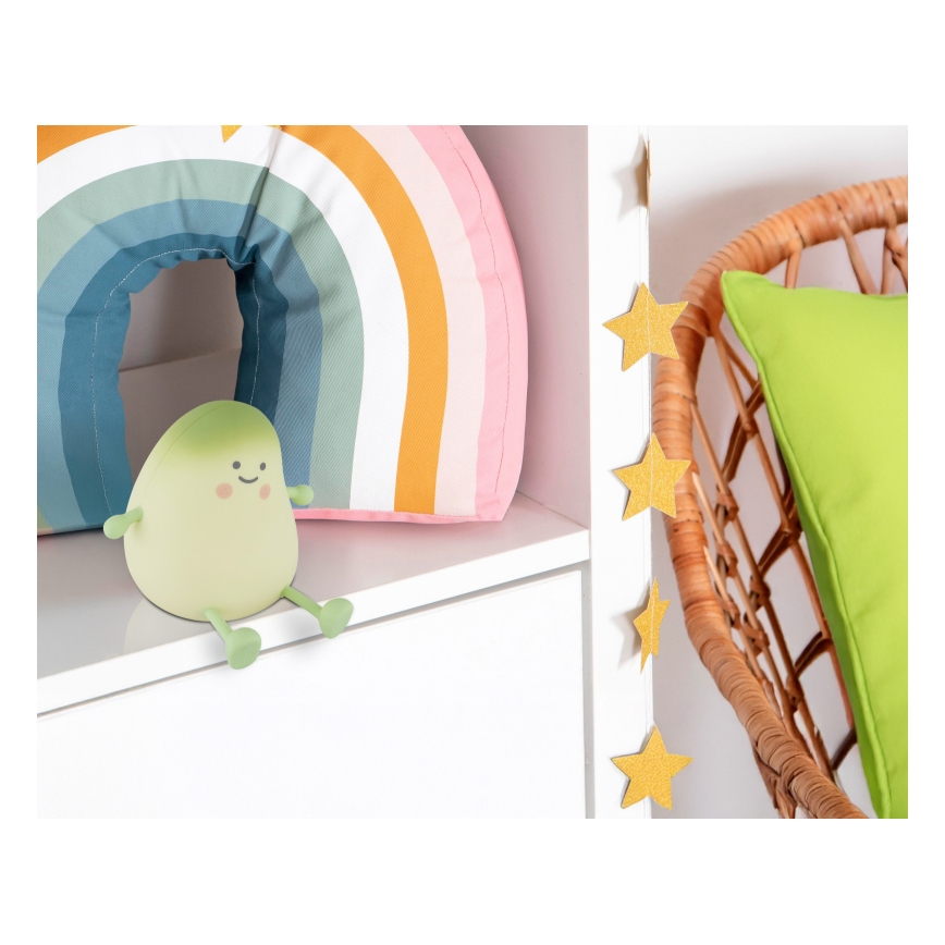 Globo - LED RGBW dimbar uppladdningsbar nattlampa för barn LED/2W/5V 1200 mAh mango
