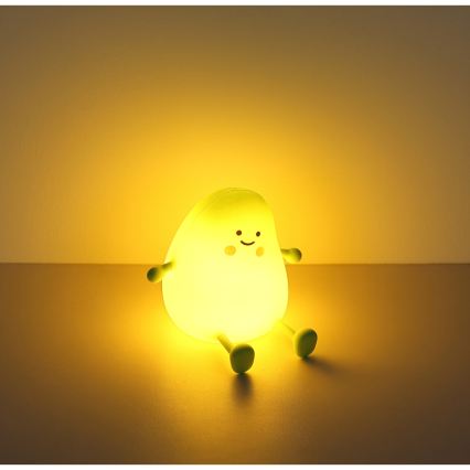 Globo - LED RGBW dimbar uppladdningsbar nattlampa för barn LED/2W/5V 1200 mAh mango