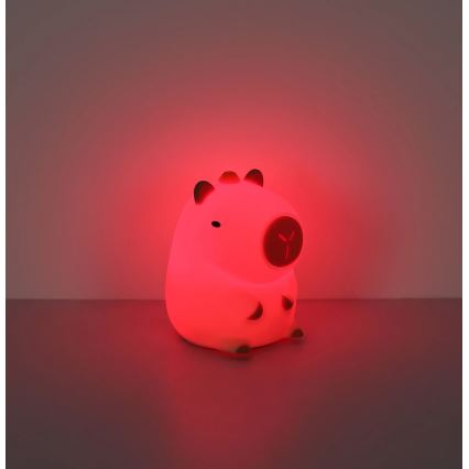 Globo - LED RGBW dimbar uppladdningsbar barnnattlampa LED/1,5W/5V 1200 mAh kapybara