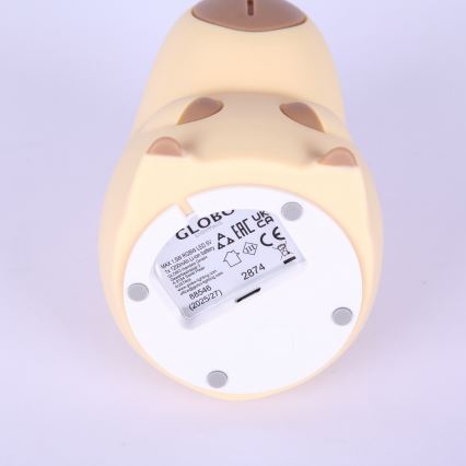 Globo - LED RGBW dimbar uppladdningsbar barnnattlampa LED/1,5W/5V 1200 mAh kapybara