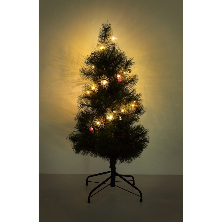 Globo - LED-ljusslinga 20 x LED / 2 x AA, 2,2 m varmvit