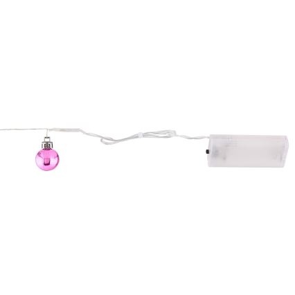 Globo - LED-ljusslinga 20 x LED / 2 x AA, 2,2 m varmvit
