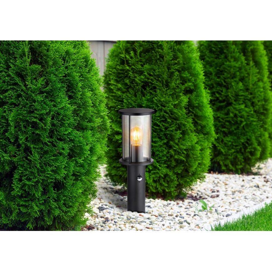 Globo - Lampa med sensor för utomhusbruk 1xE27/60W/230V IP54 45cm