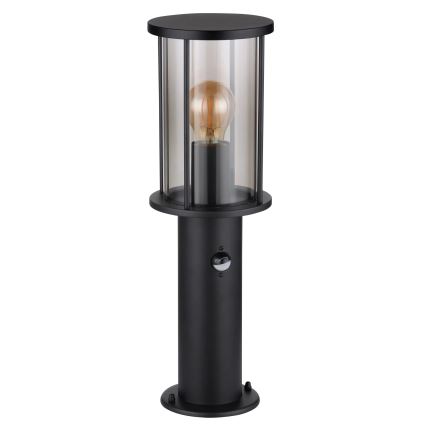 Globo - Lampa med sensor för utomhusbruk 1xE27/60W/230V IP54 45cm