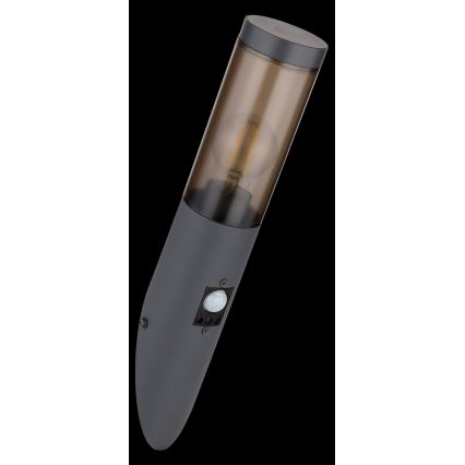 Globo - Utomhus vägglampa med sensor 1xE27/15W/230V IP44