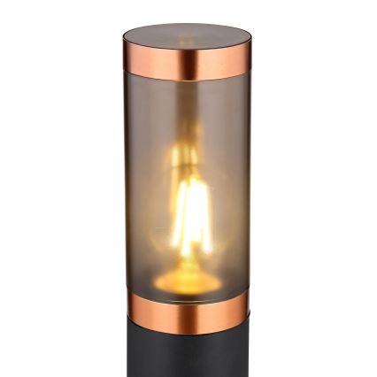 Globo - Utomhuslampa 1xE27/23W/230V IP44 80 cm svart/koppar