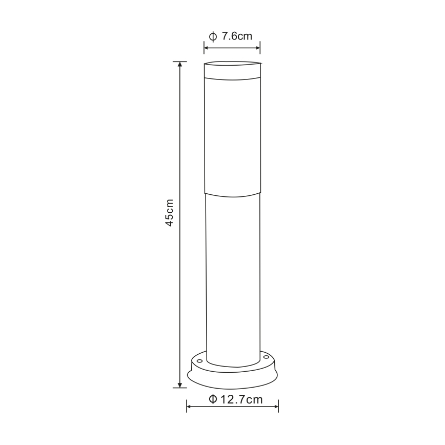 Globo - Utomhuslampa 1xE27/23W/230V 45 cm IP44