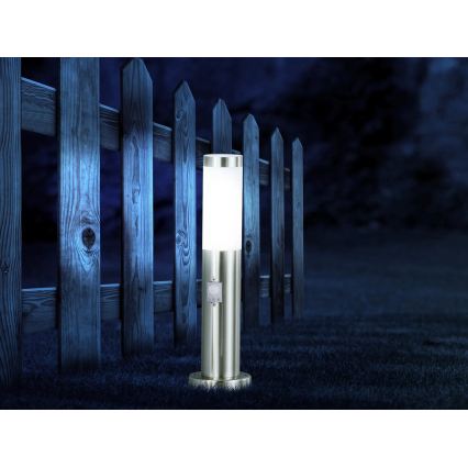 Globo - LED utomhuslampa med sensor 1xE27/8,8W/230V IP44
