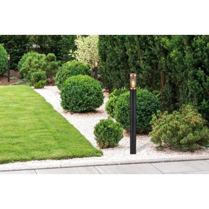 Globo - Utomhuslampa 1xE27/23W/230V IP44 110 cm svart/koppar